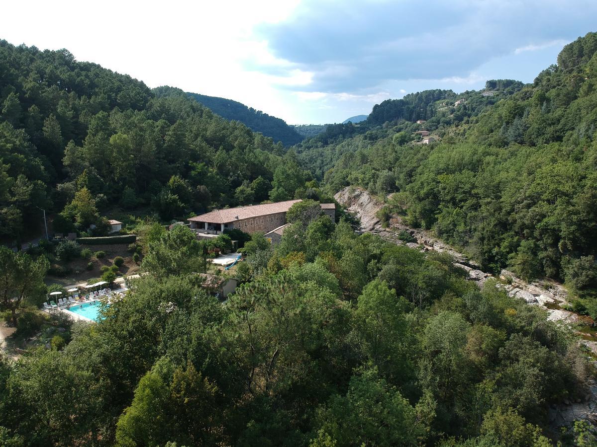 Logis Hotel Restaurant Le Domaine De L'Eau Vive Largentière Exterior foto